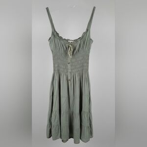 Elegant Green Sleeveless Dress